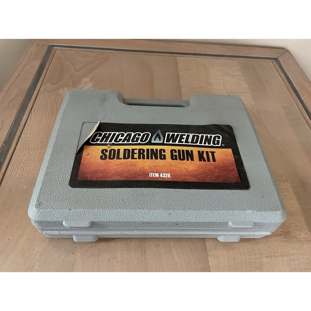 Chicago Welding 180W Industrial Soldering Gun Kit - Heats to 1135° F. Tested.